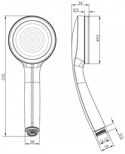 Душевая лейка Iddis SpaHome SPA1F00i18 - 2