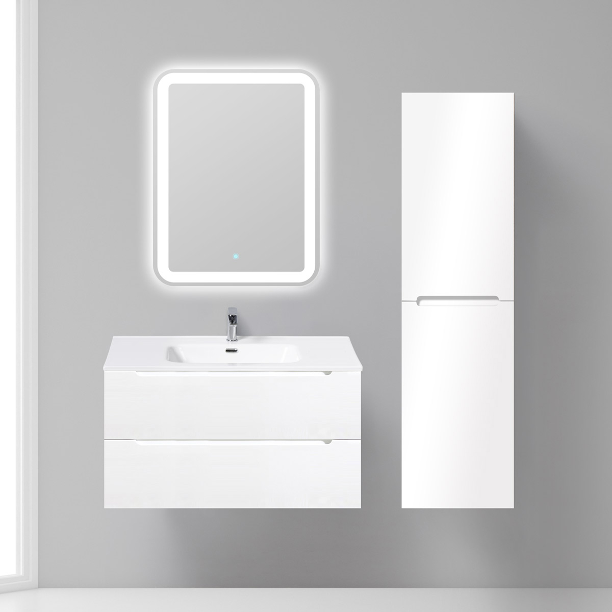 Тумба с раковиной BelBagno Etna 90 bianco opaco - 1
