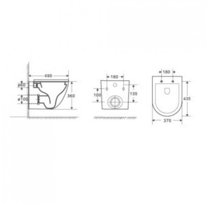 Комплект Weltwasser AMBERG 506 + MERZBACH 004 MT-GN + AMBERG RD-WT  10000006818 - 5