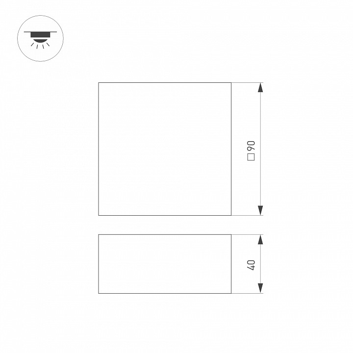 Встраиваемый светодиодный светильник Arlight DL-Grigliato-S90x90-12W Day4000 038335 - 1