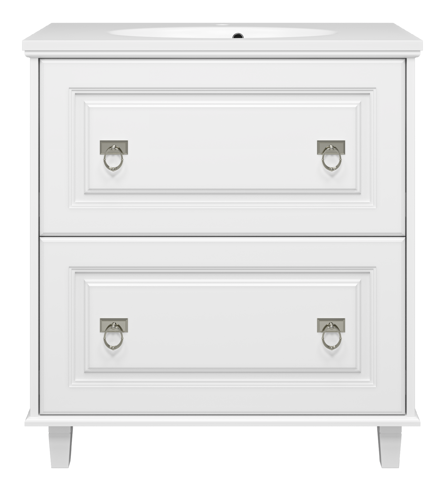 Версаль - 80 Тумба с 2 ящ. белая матовая П-Вер07080-0112Я - 0