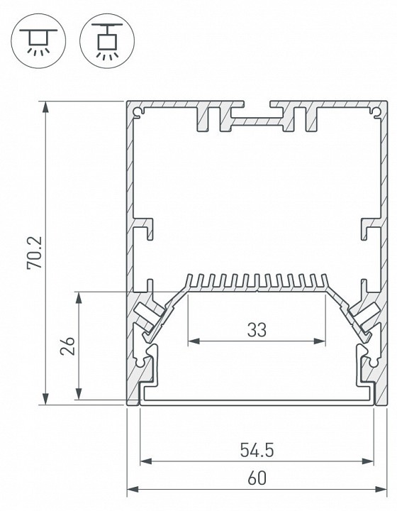 Коннектор L-образный внутренний Arlight SL-Line-6070 030139 - 1