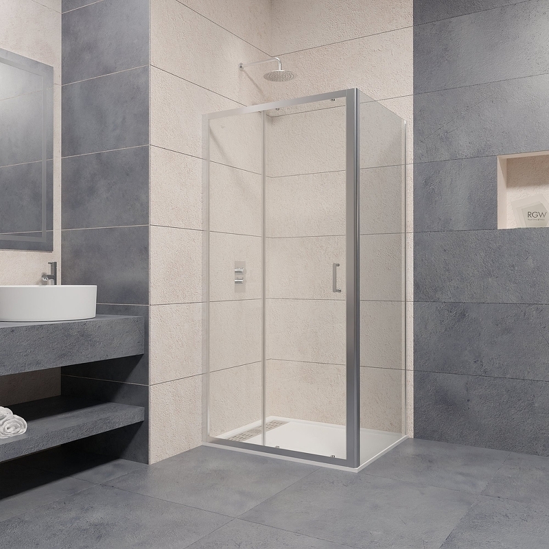 Душевой уголок RGW Passage PA-74 110x80 профиль хром стекло прозрачное 410874118-11 - 1