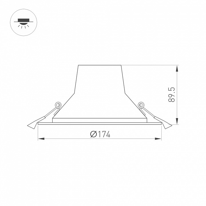 Встраиваемый светодиодный светильник Arlight LTD-Legend-R175-20W Day4000 027313(1) - 3