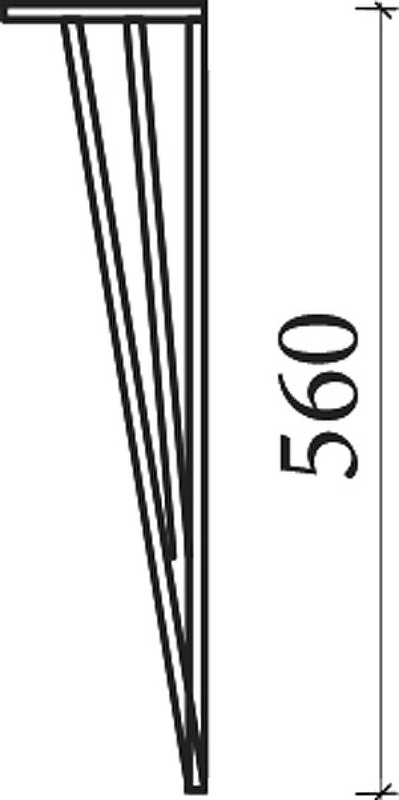 Ножки для тумбы Armadi Art Lucido 56 золото 775-056-G - 4