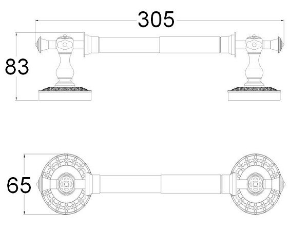 Держатель туалетной бумаги Zorg Sl  AZR 07 SL - 1