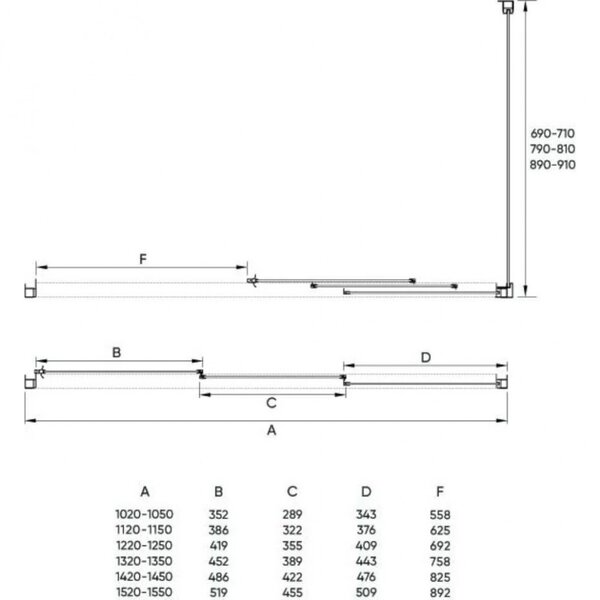 Душевой уголок Veconi Rovigo 120х70, хром  RV031-12070-01-C5 - 1