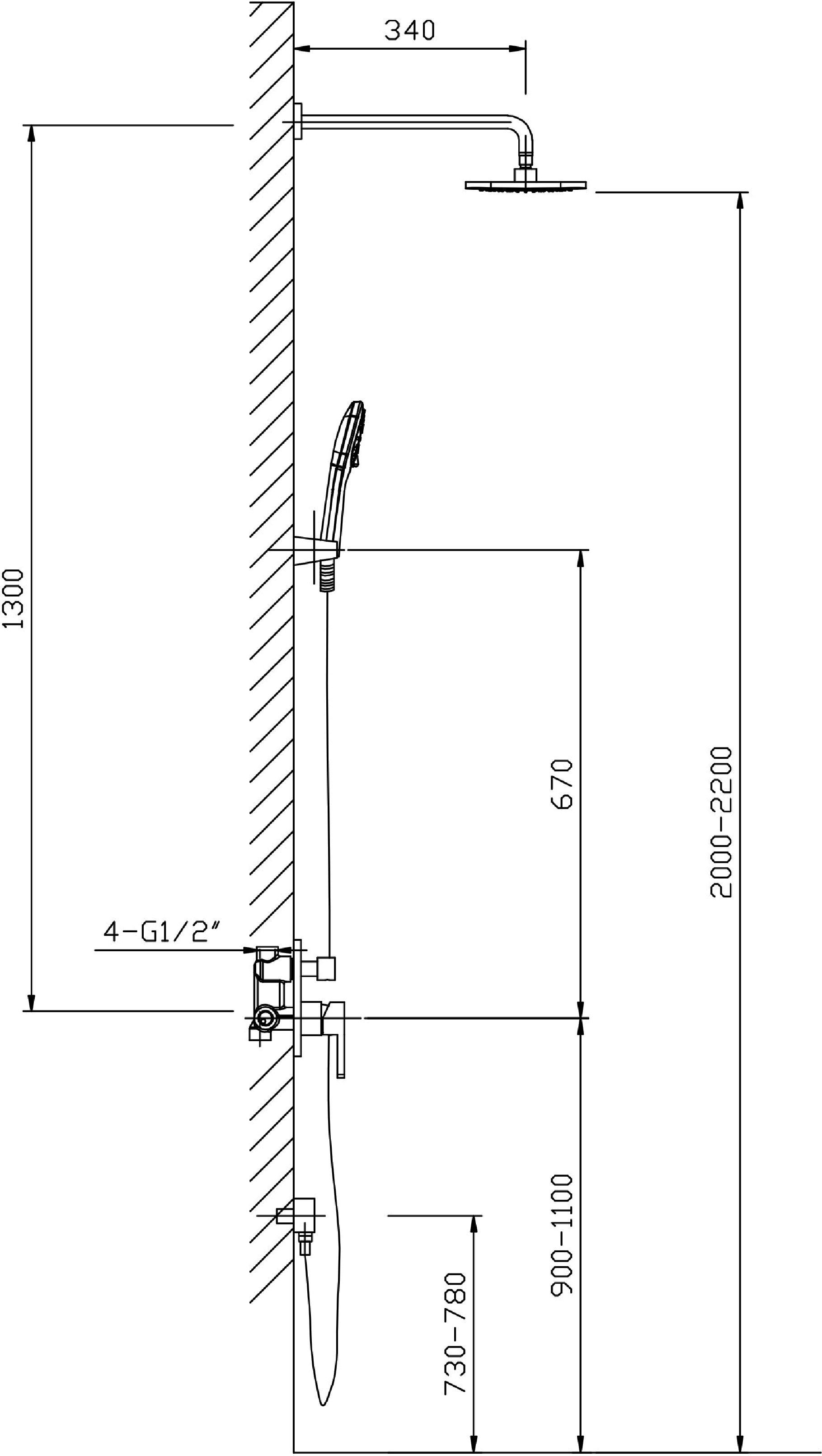 Душевой комплект Timo Selene SX-2069/00 SM1113 SX-2069/00SM (1113) - 6