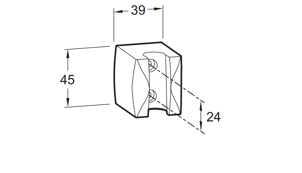 Настенный держатель Jacob Delafon E75063-CP - 1