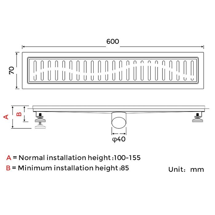 Душевой трап Gappo G86007-3 - 1