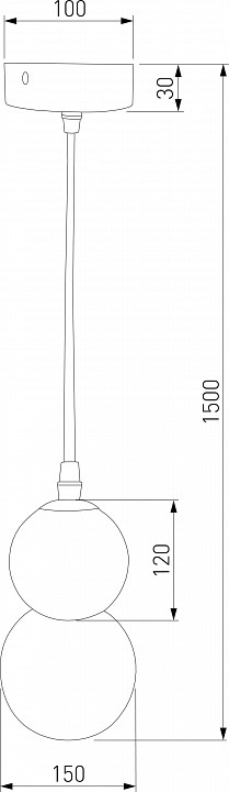 Подвесная люстра Eurosvet Polar 50251/1 LED белый - 1