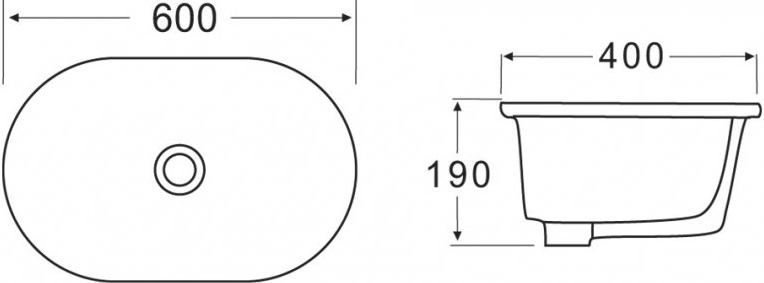 Раковина BelBagno BB1004 - 1