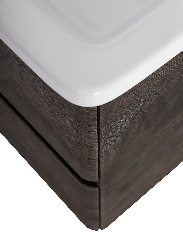 Тумба с раковиной BelBagno Albano 50 темное дерево - 7