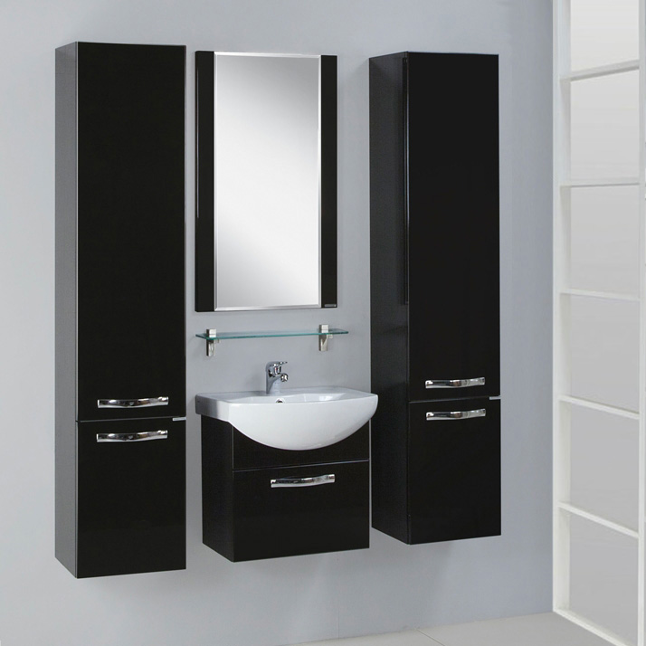 Зеркало AQUATON Ария 50 черный глянец 1A140102AA950 - 4