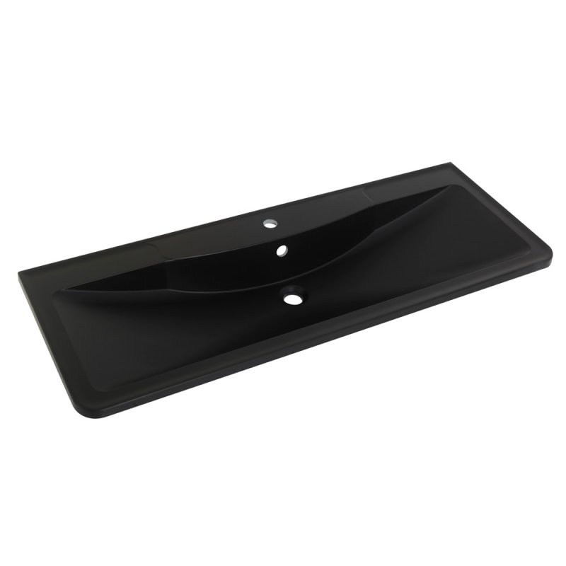 Раковина BelBagno 120х45.5 черный матовый  BB1200/455-LV-ART-ALR-NERO - 0