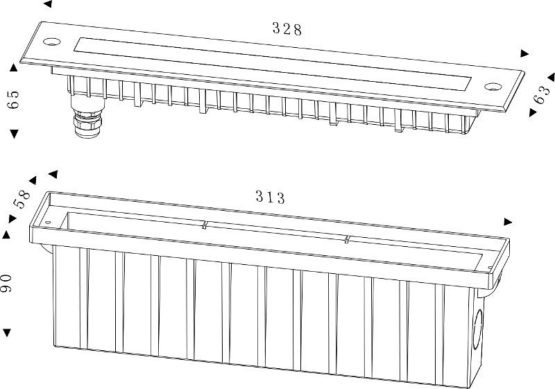 Встраиваемый в дорогу светильник Deko-Light Line II WW 730262 - 2