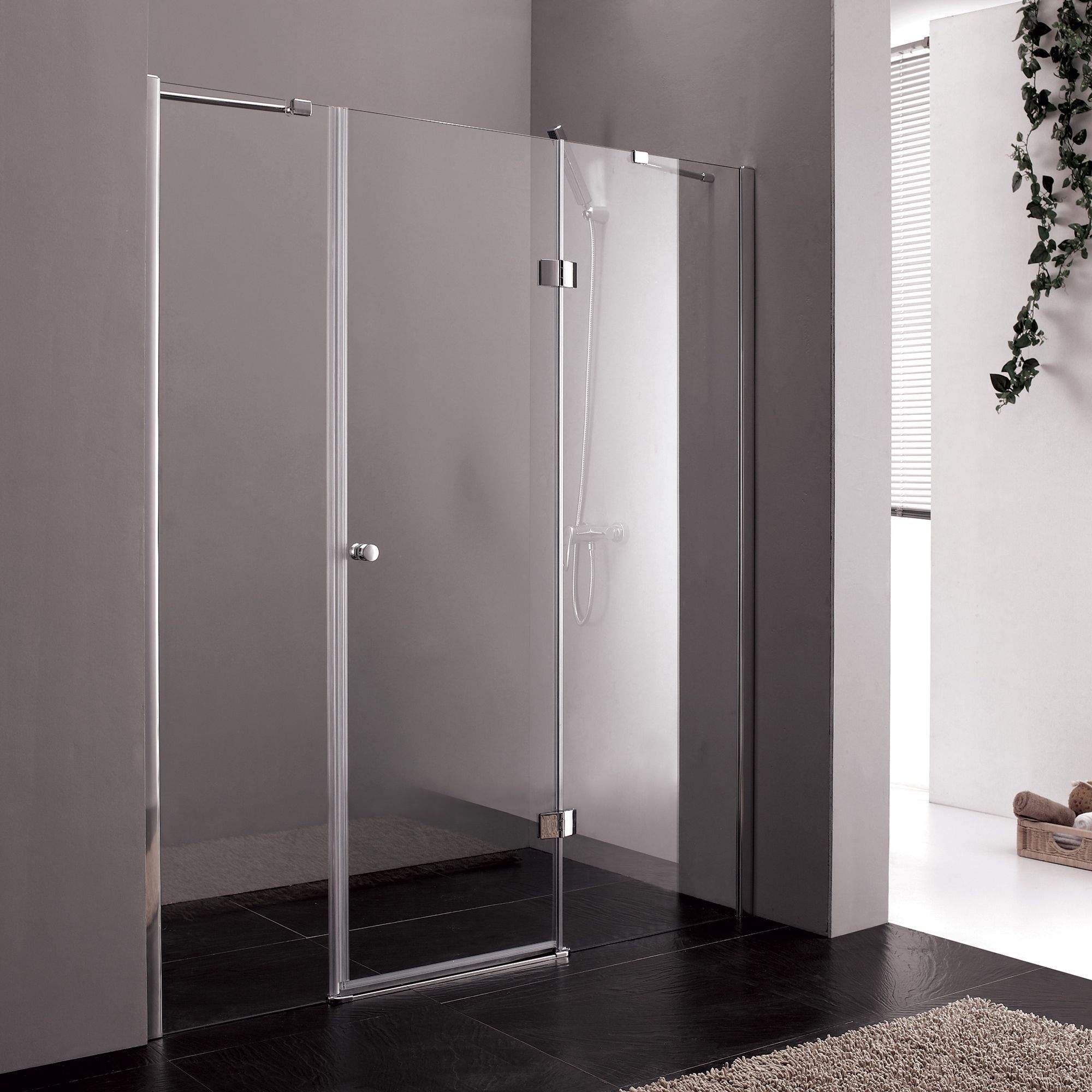 Душевая дверь Cezares Verona 160 хром стекло рифленое VERONA-W-B-13-60+60/40-P-Cr-R - 0