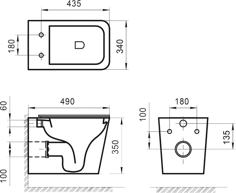 Унитаз подвесной BelBagno Ardente-R BB520CHR - 1