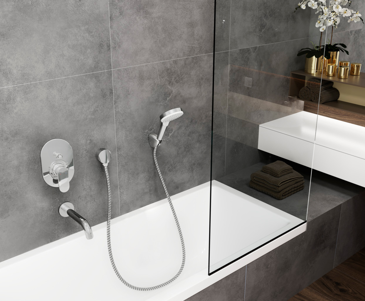 Излив Hansgrohe Vernis Blend 71420000 для ванны, хром - 1