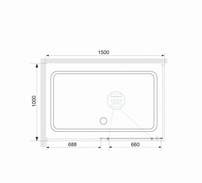 Душевой уголок RGW Stilvoll SV-42-1 150x100 профиль хром стекло прозрачное 323242150-011 - 3