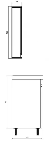 ASB-Mebel Марко 60-2.1 Тумба под раковину 10739 - 5