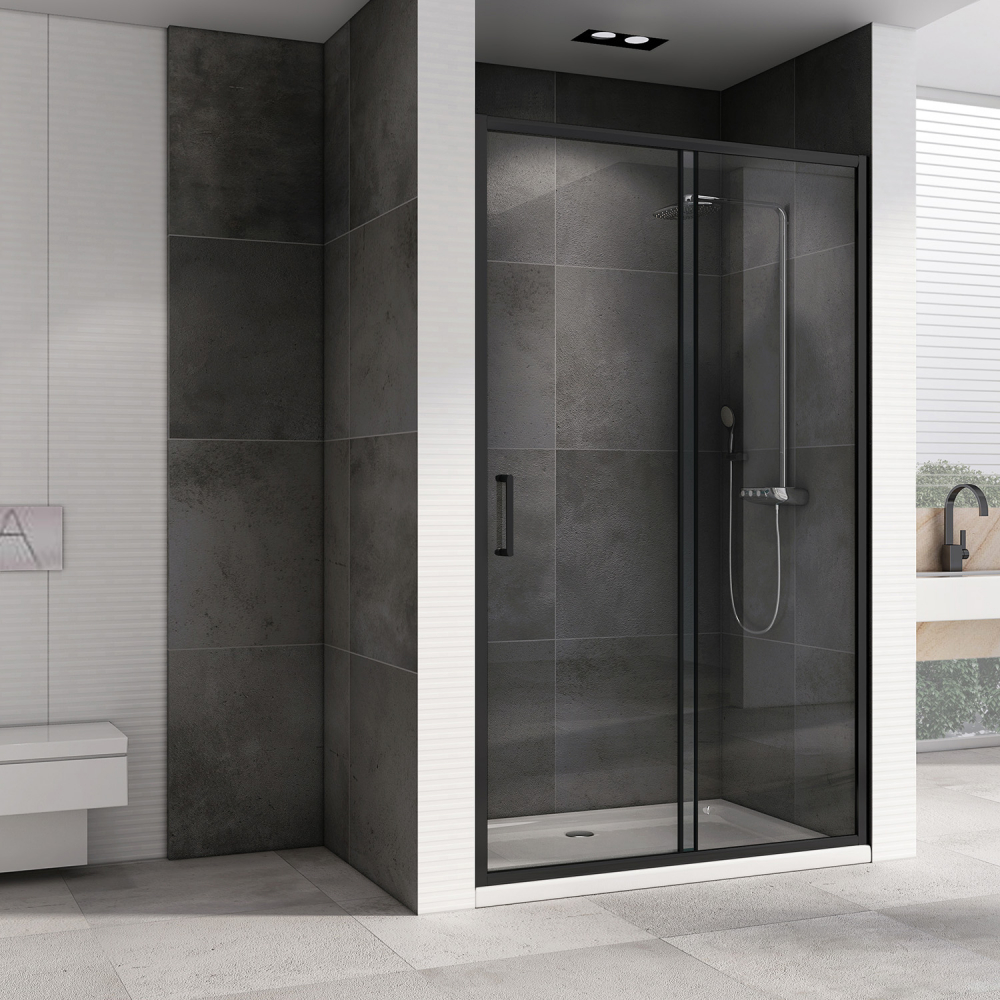 Душевая дверь ABBER Sonnenstrand 100 профиль черный  AG30100B5 - 1