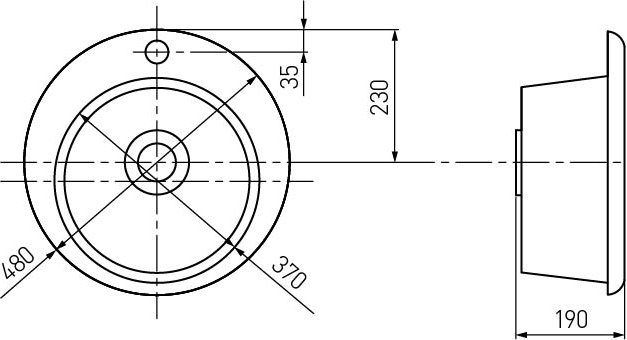 Мойка кухонная AQUATON Иверия жемчуг 1A711032IV240 - 2