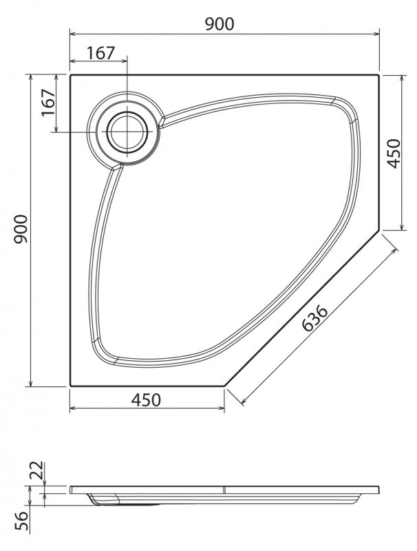 Крышка для сифона бронза TRAY-COVER-BR - 4