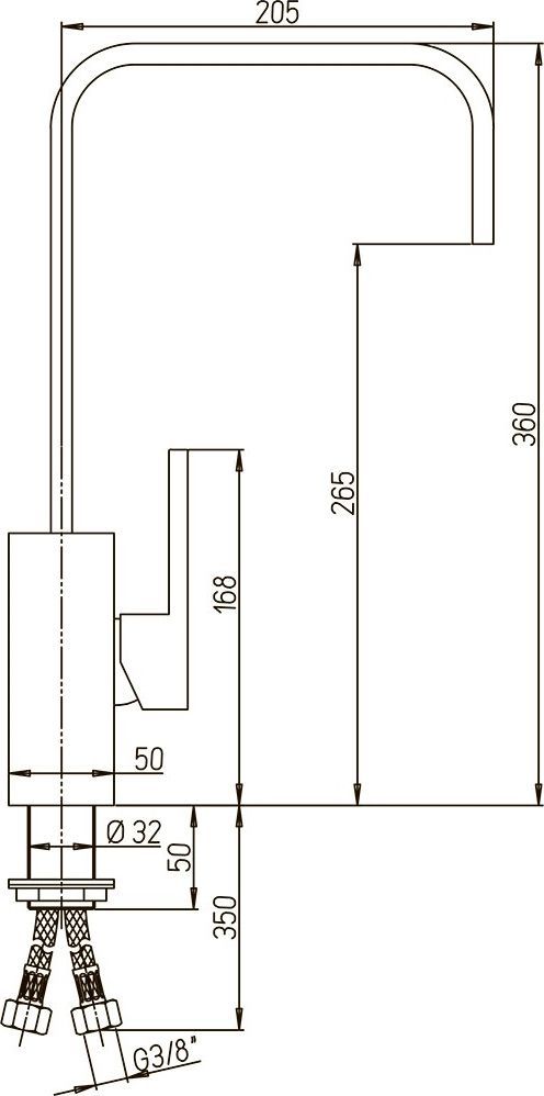 Смеситель для кухни Paini Dax-R 84CR572RKM - 2