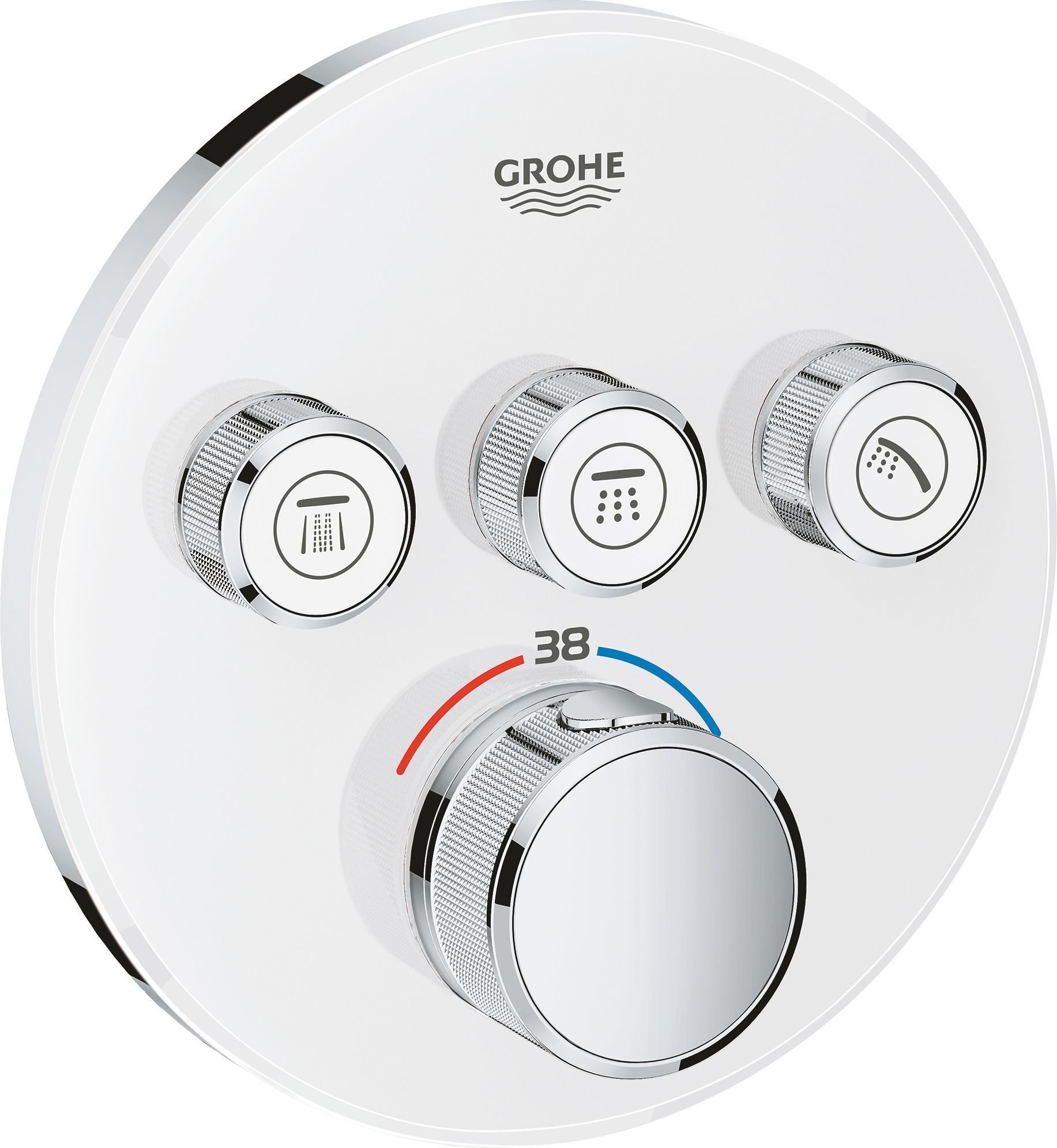 Термостат Grohe Grohtherm SmartControl 29904LS0 для душа, moon white - 0