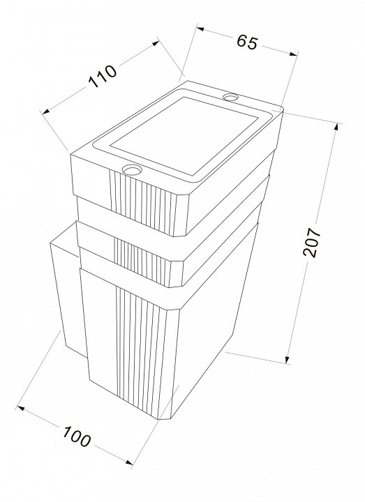 Уличный настенный светильник Maytoni Unter den Linden O578WL-01B - 3