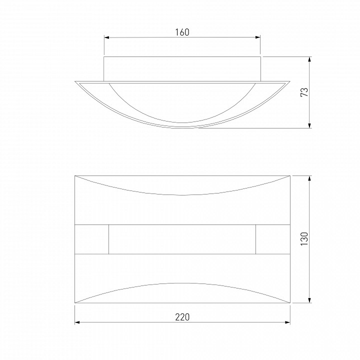 Накладной светильник Eurosvet Sanford 40144/1 LED кофе - 2