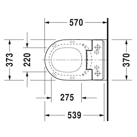 Унитаз подвесной Duravit Me by Starck с крышкой, белый (2529590000) - 2