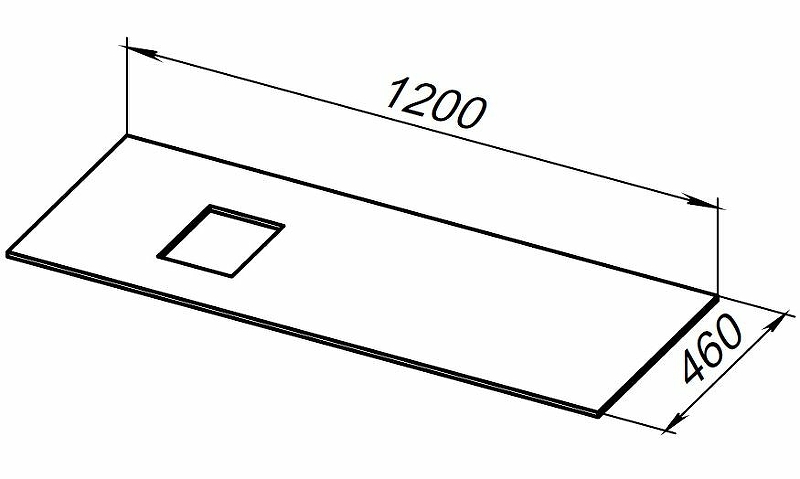 Столешница под раковину Allen Brau Infinity 120 L бежевый 1.21015.B - 3