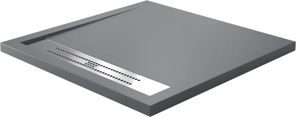 Поддон для душа Wasserkraft Wiese 90x90 серый матовый 84T03 - 0