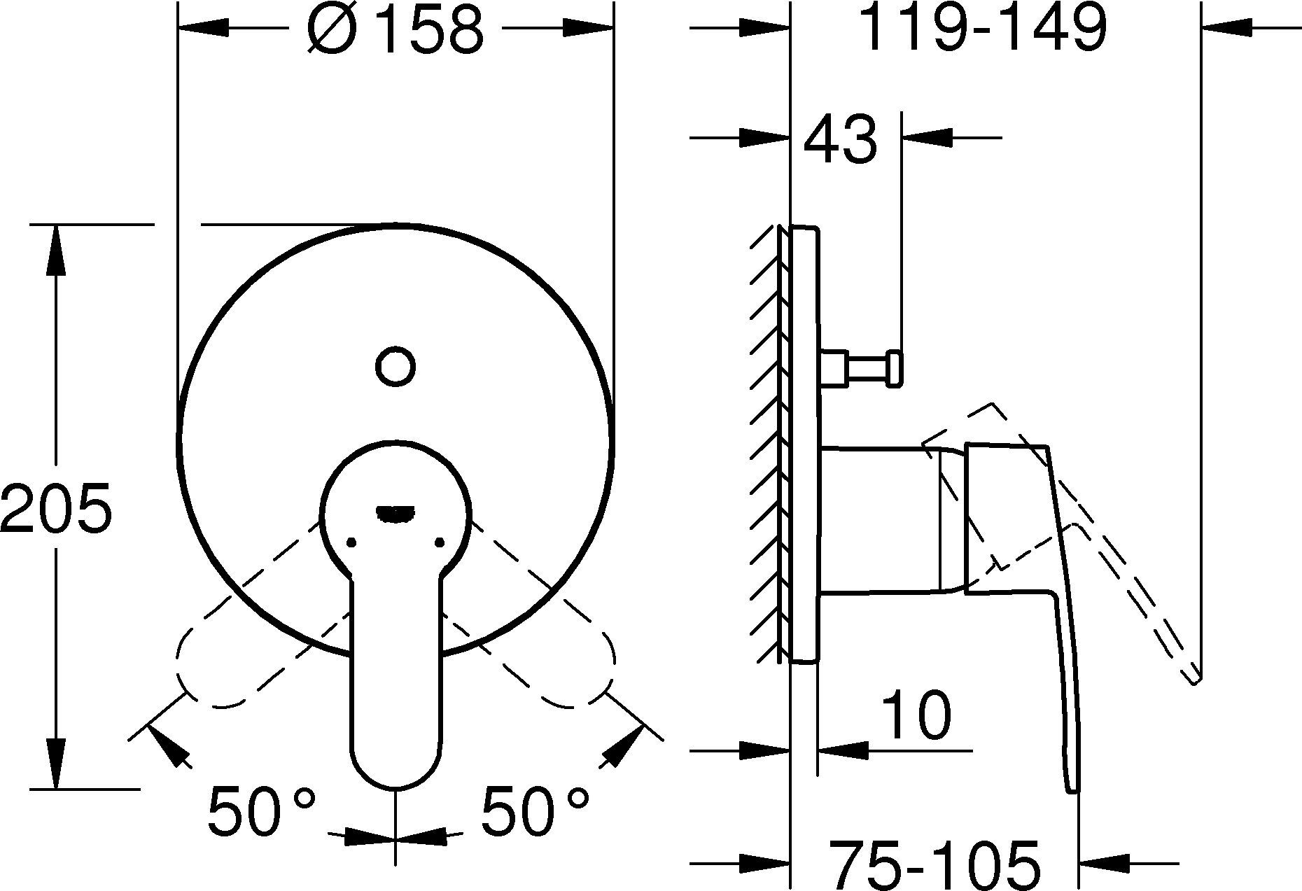 Смеситель Grohe Eurostyle 24052002 для ванны с душем - 1