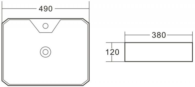 Рукомойник BelBagno BB1387 накладной - 2