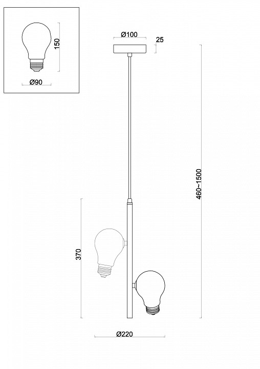 Подвесная люстра Freya Evidence FR5372PL-02BS - 2