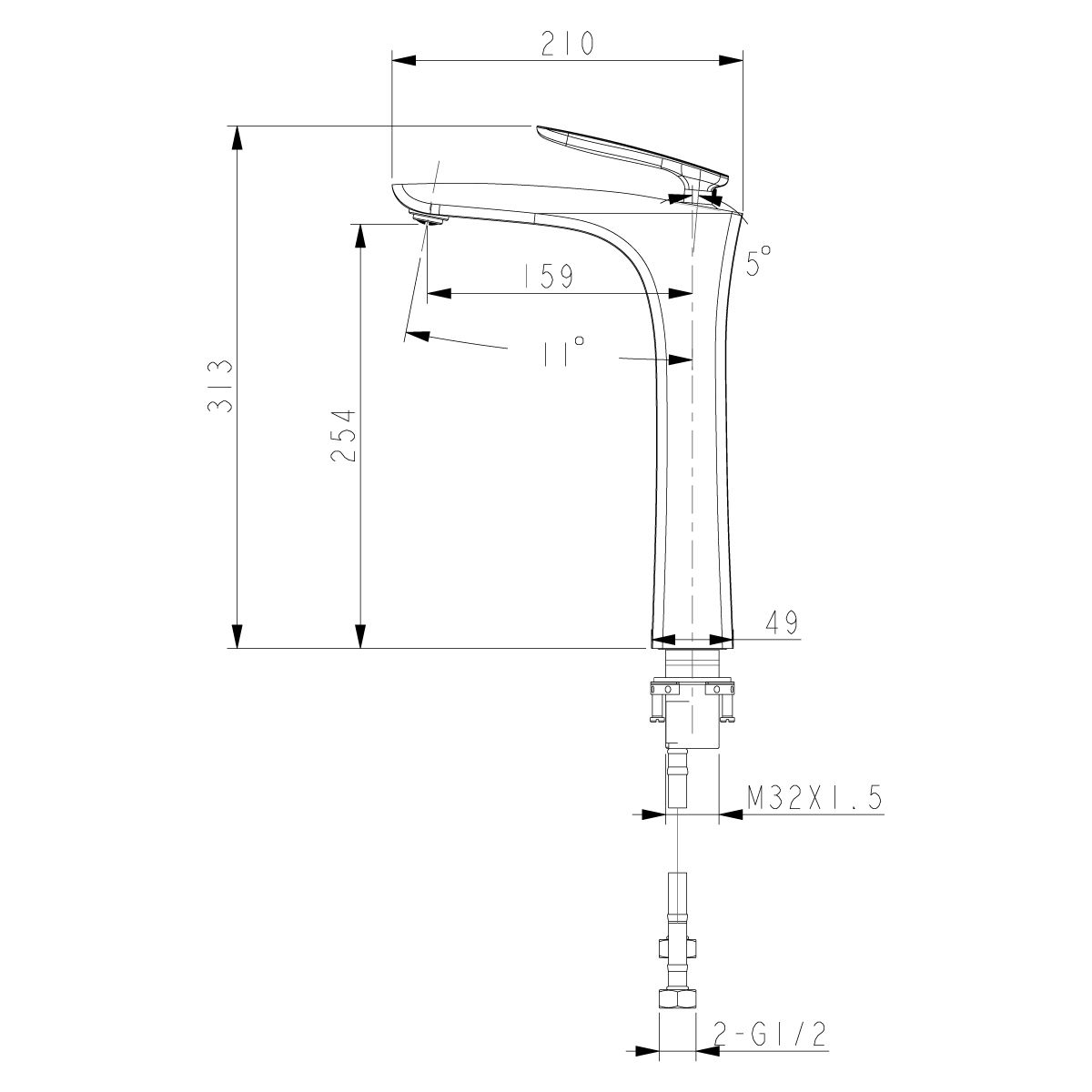 Смеситель Lemark Bellario для раковины LM6809C - 1