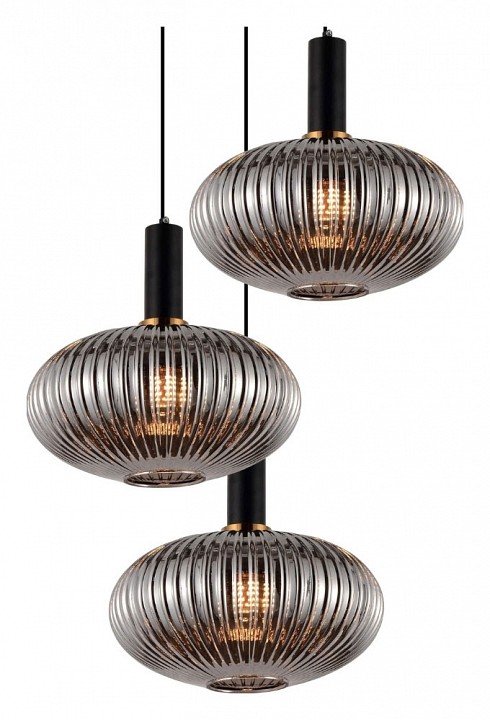 Подвесной светильник LUMINA DECO Floril LDP 1216-3 GY+BK - 1