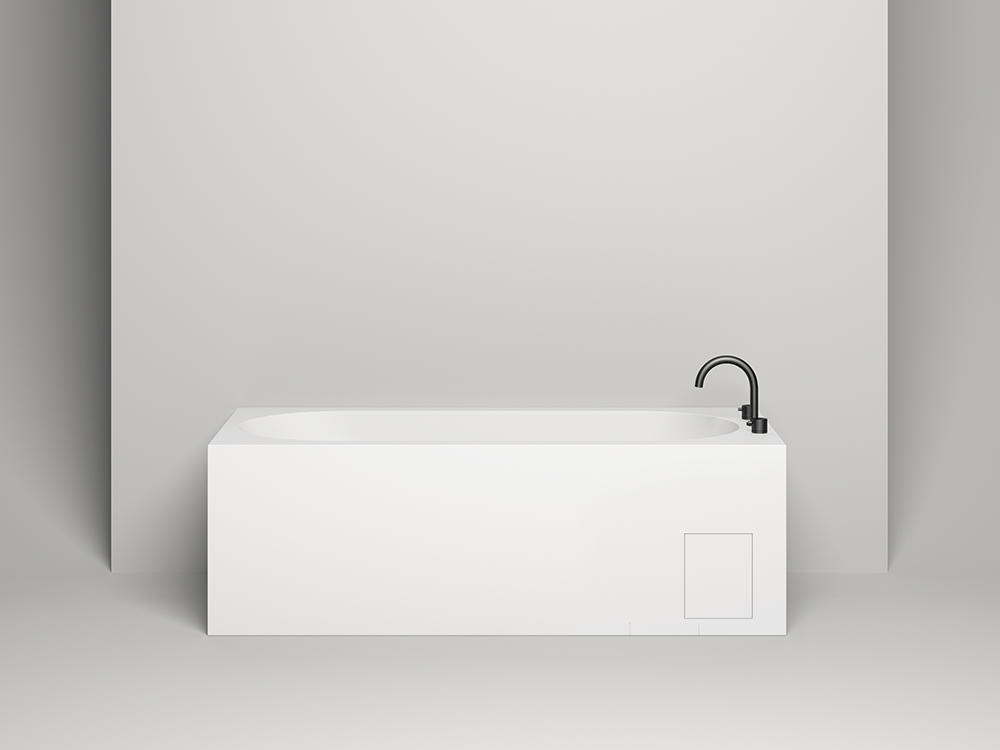 Ванна из искусственного камня Salini Ornella 170x75 102311MRH S-Sense, матовый, RAL снаружи - 4