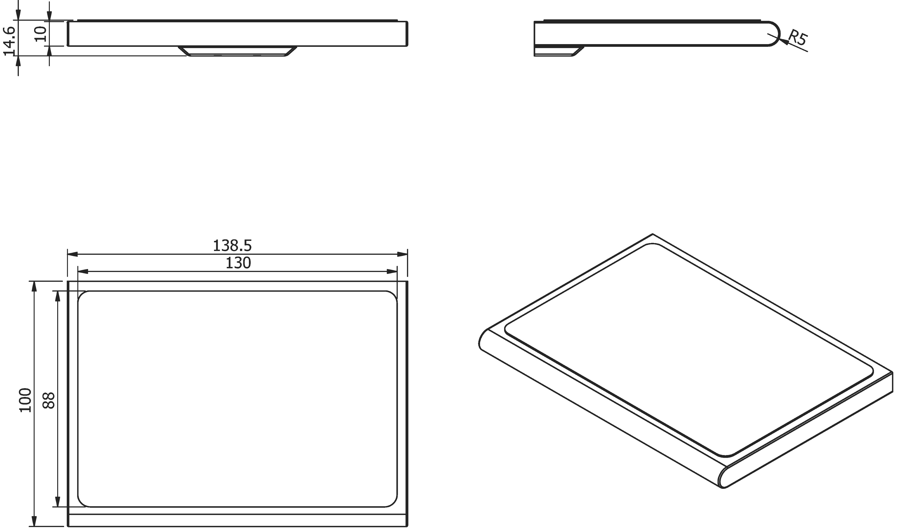 Полка Langberger Accessories 38051F anti-slip - 2