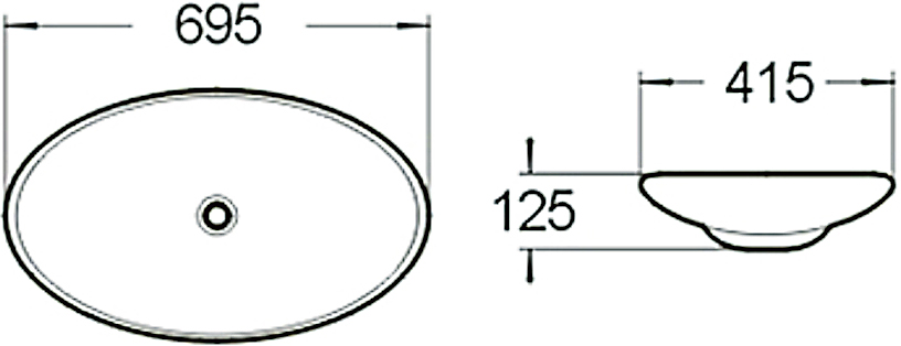 Раковина SantiLine SL-1031 - 1