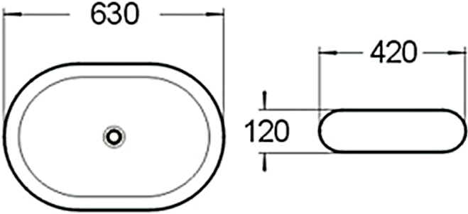 Раковина SantiLine SL-1035 - 1