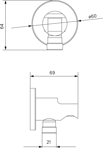 Шланговое подключение Iddis Built-in Shower Accessories 003BL01i62 с держателем, черное - 3