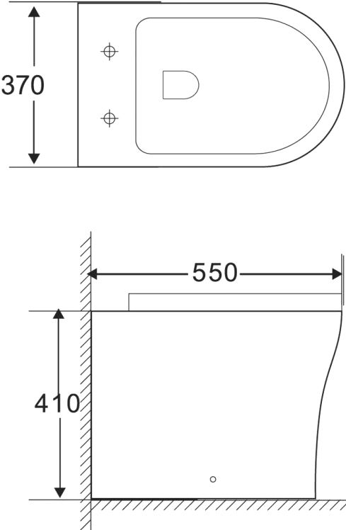 Чаша для унитаза приставного BelBagno Ancona BB1224CBR-P - 2