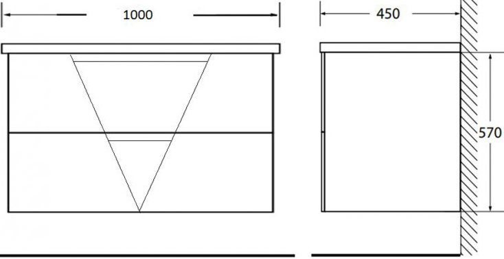 Мебель для ванной BelBagno Vittoria 100 bianco lucido - 6