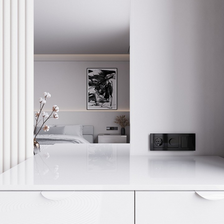 Диммер без рамки Werkel Черный акрил W1142048 - 2