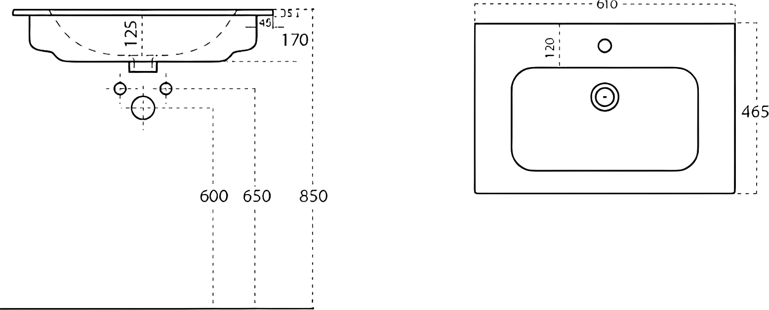 Раковина STWORKI 61 43061-112-KL антрацит - 3