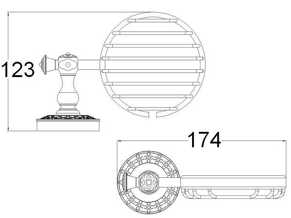 Мыльница Zorg Antic AZR 05 BR - 1